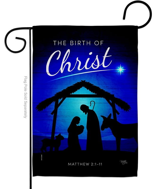 Birth Of Christ Garden Flag