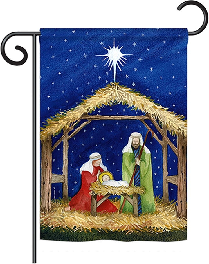 Nativity of Jesus Garden Flag