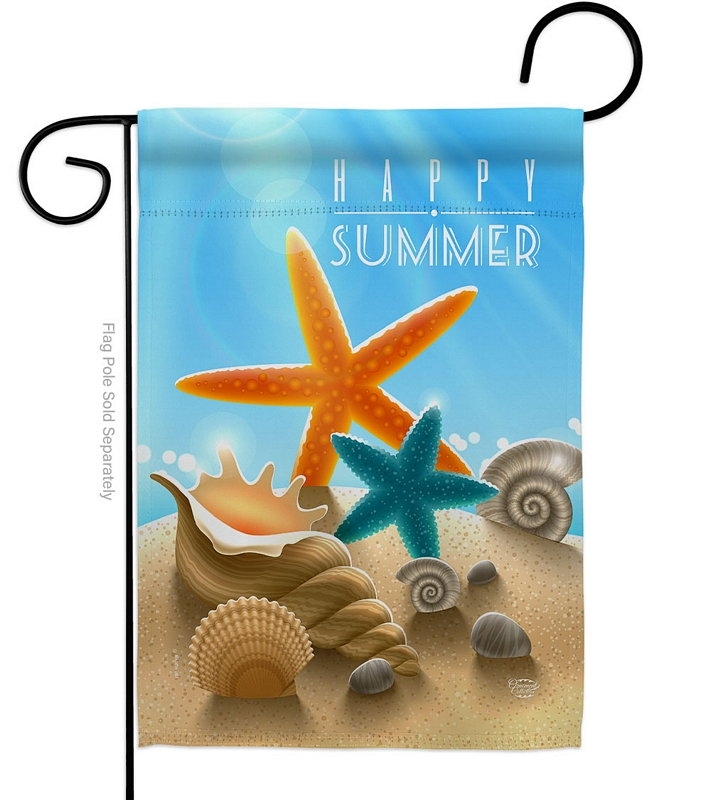 Summer Shells Garden Flag