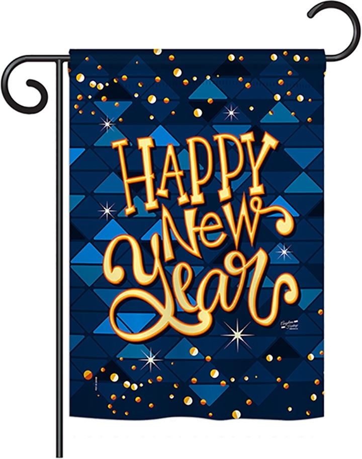Delight New Year Garden Flag