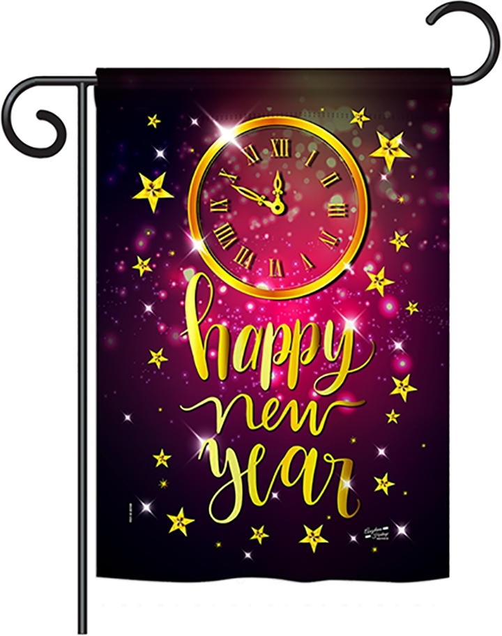 Unforgettable New Year Garden Flag