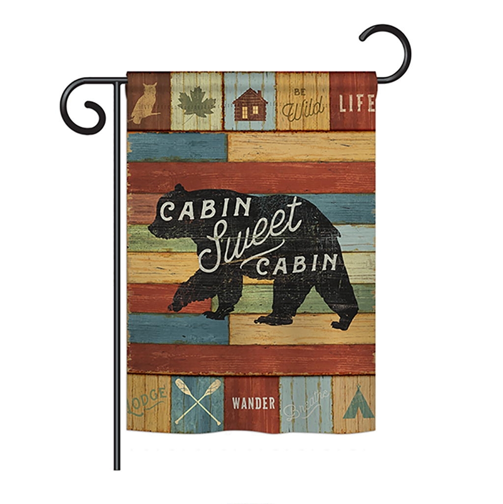 Cabin Sweet Cabin Garden Flag