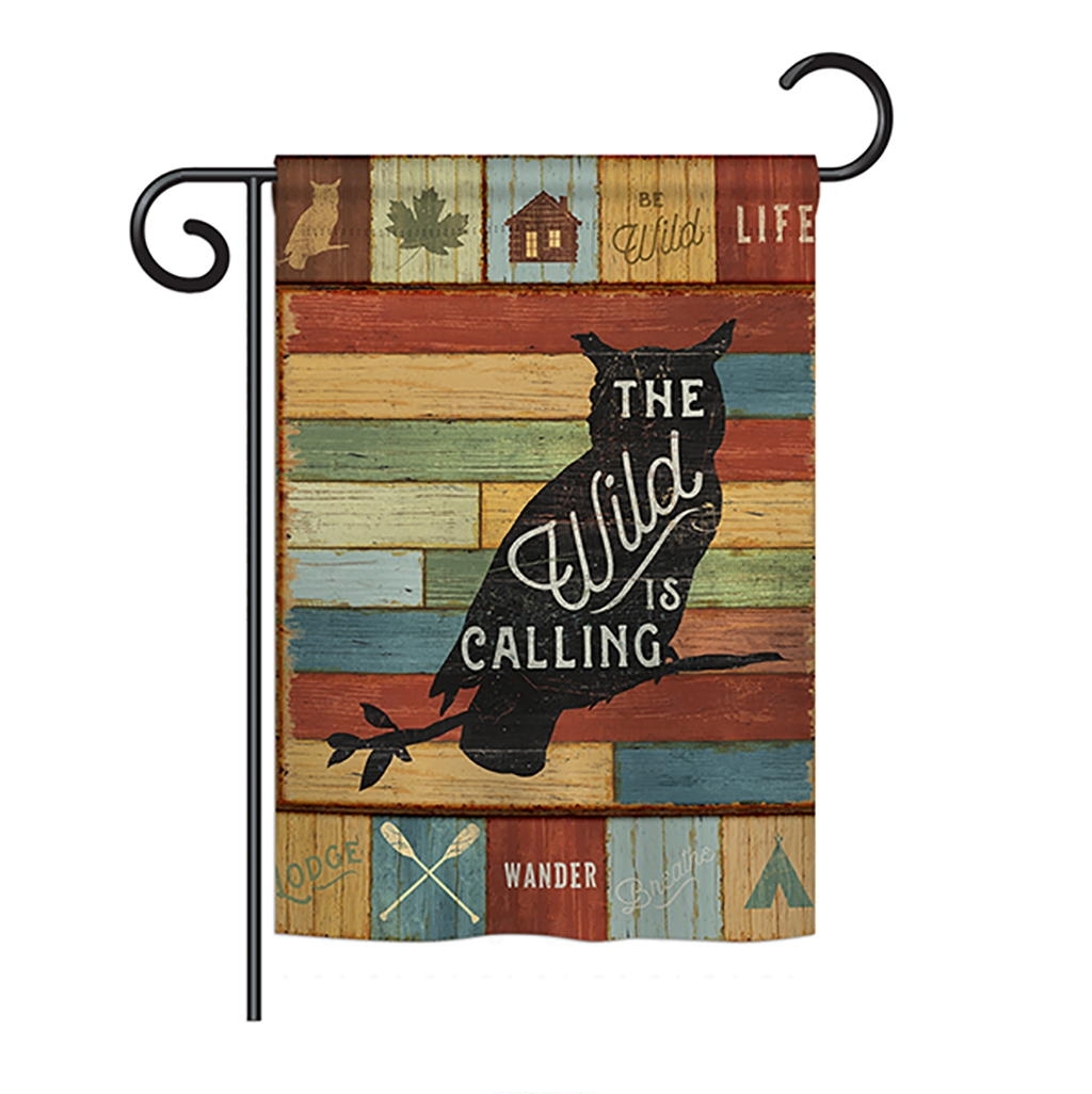 The Wild Is Calling Garden Flag