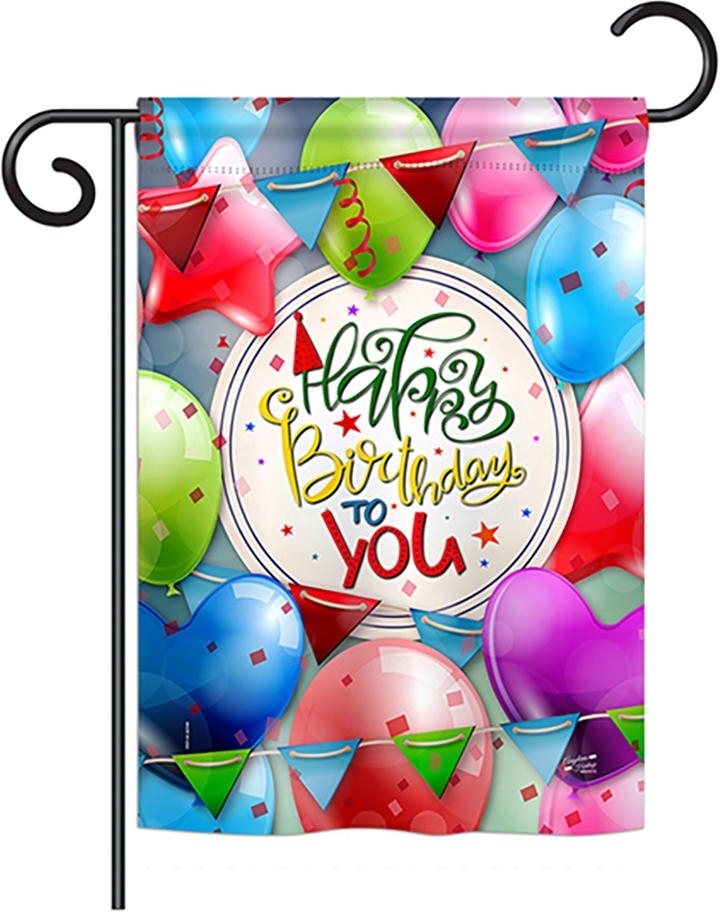 Celebrate Birthday Garden Flag