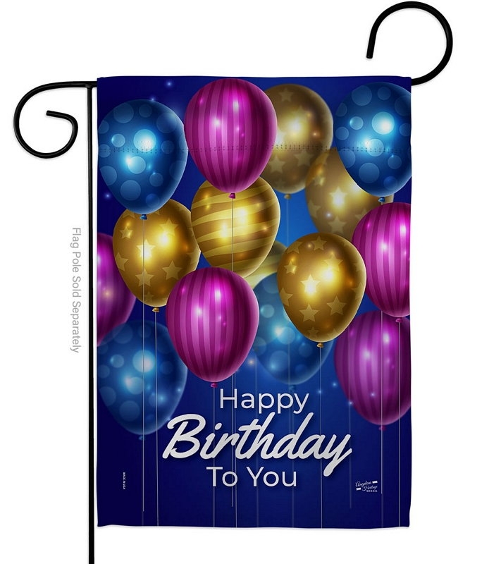 Brighten Birthday Garden Flag