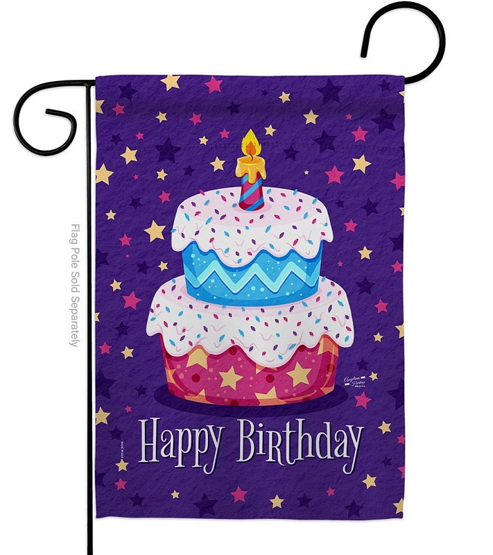 Celebrate Birthday Garden Flag