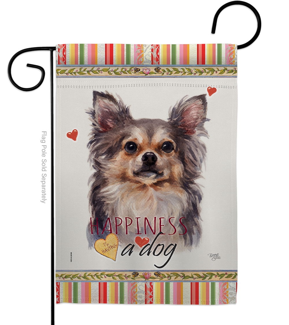 Chihuahua Happiness Garden Flag