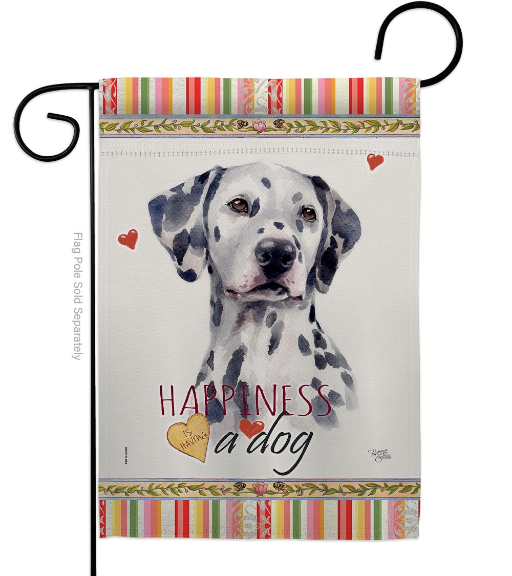 Dalmatian Happiness Garden Flag