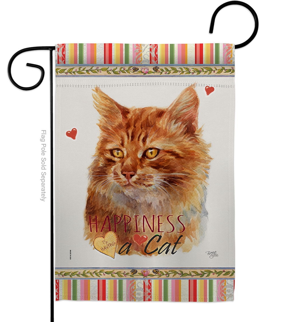 Ginger Happiness Garden Flag