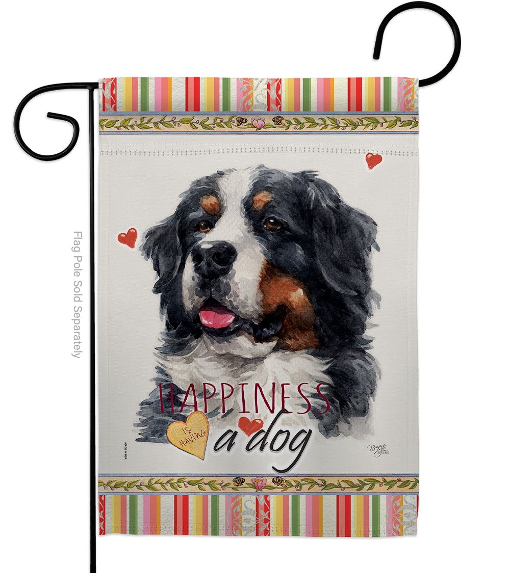 Bernese Cattle Happiness Garden Flag