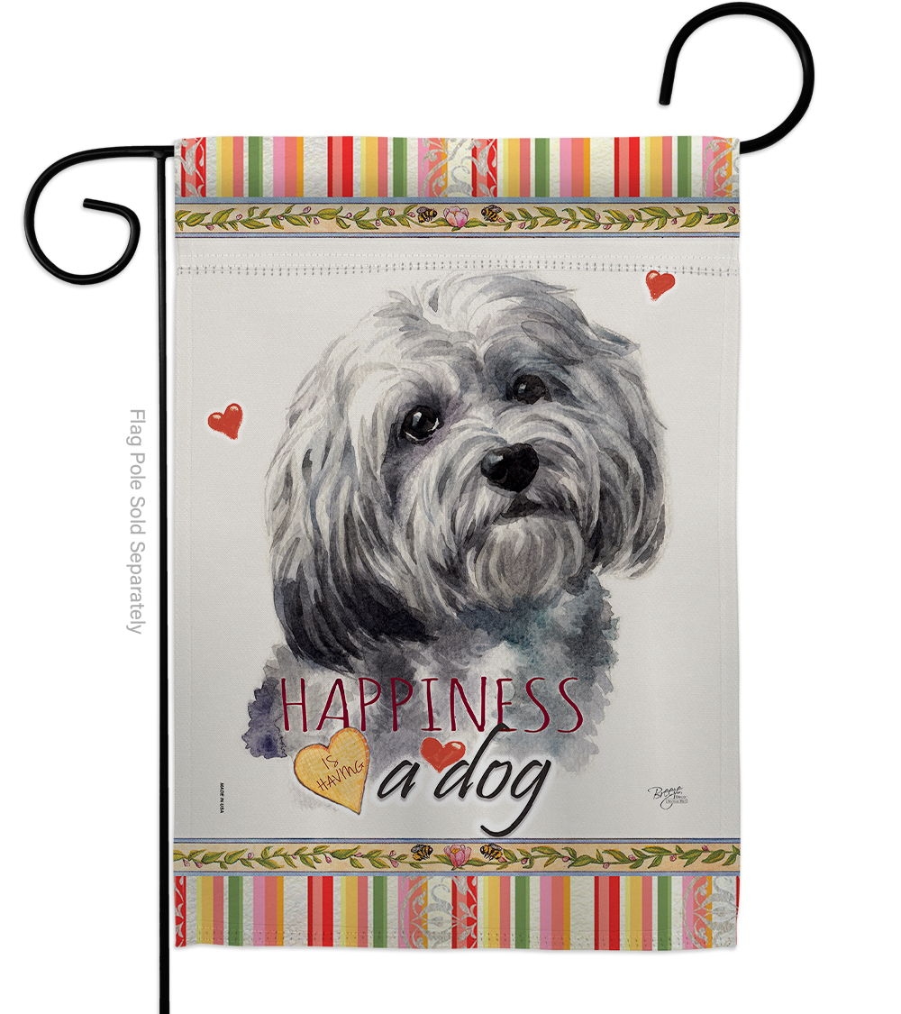 Havanese Happiness Garden Flag