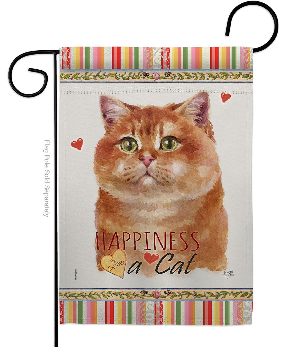 Gold Scottish Happiness Garden Flag