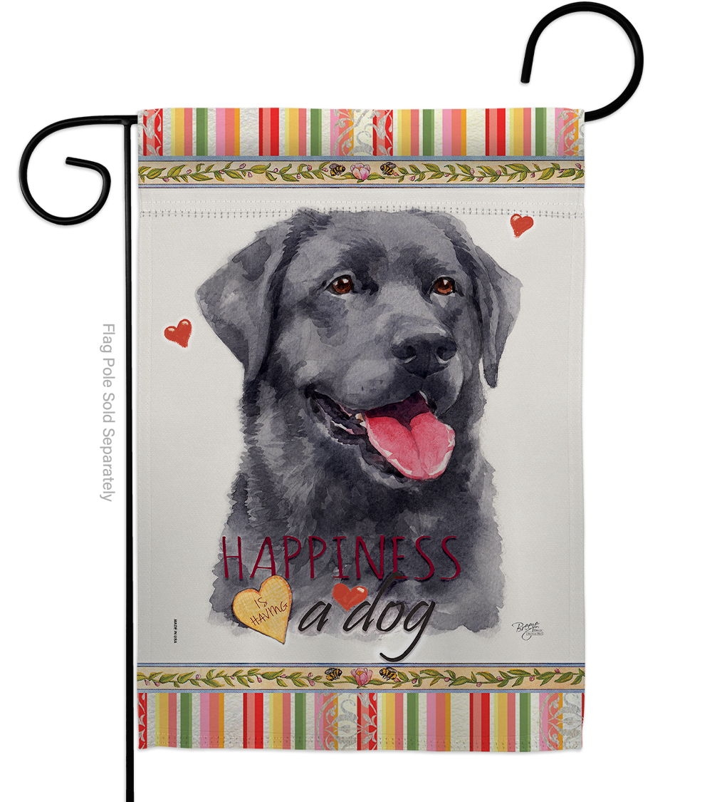 Labrador Happiness Garden Flag