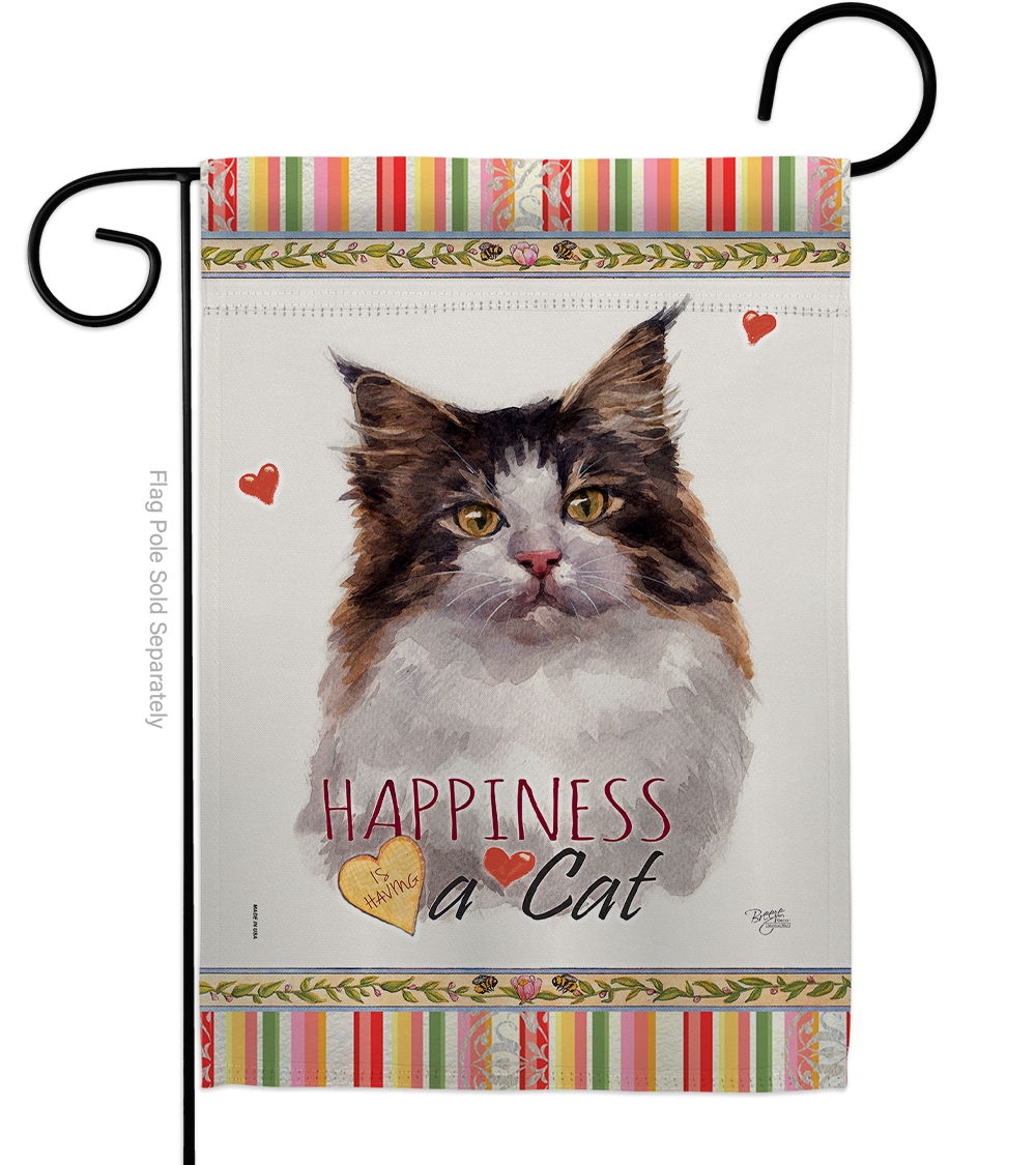 Norwegian Forest Happiness Garden Flag