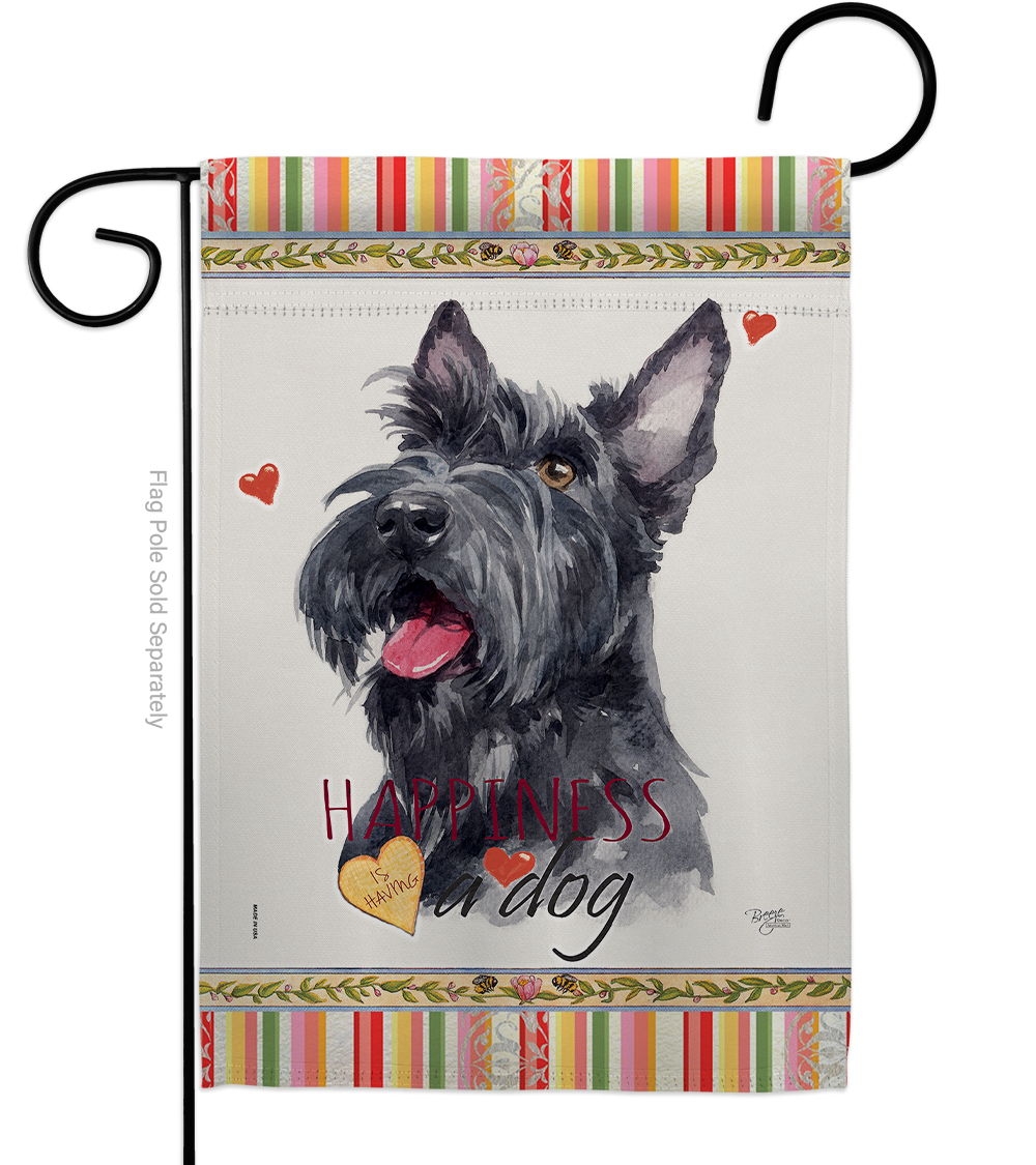 Scottish Terrier Happiness Garden Flag