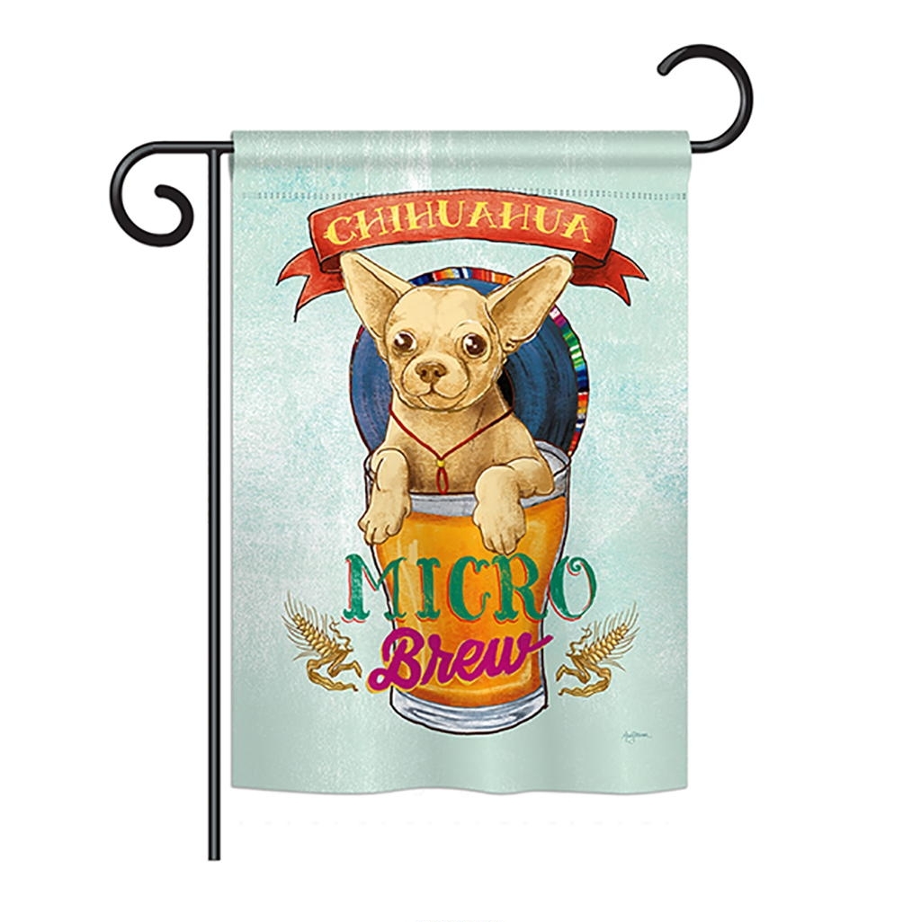 Chihuahua Micro Brew Garden Flag