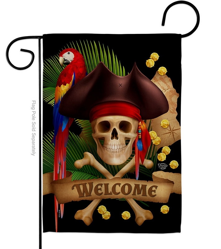 Pirate Ahoy Mate Garden Flag