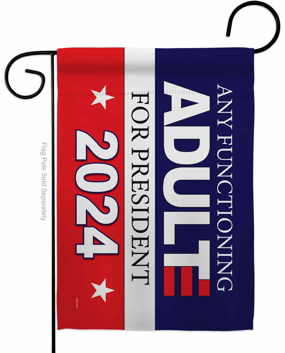 Functioning Adult 2024 Garden Flag