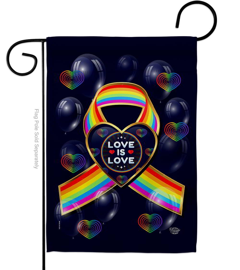 My Love Is Love Garden Flag