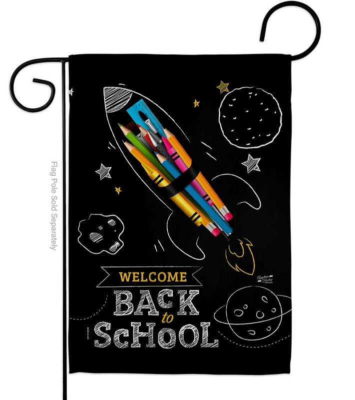 Welcome Back To School Garden Flag