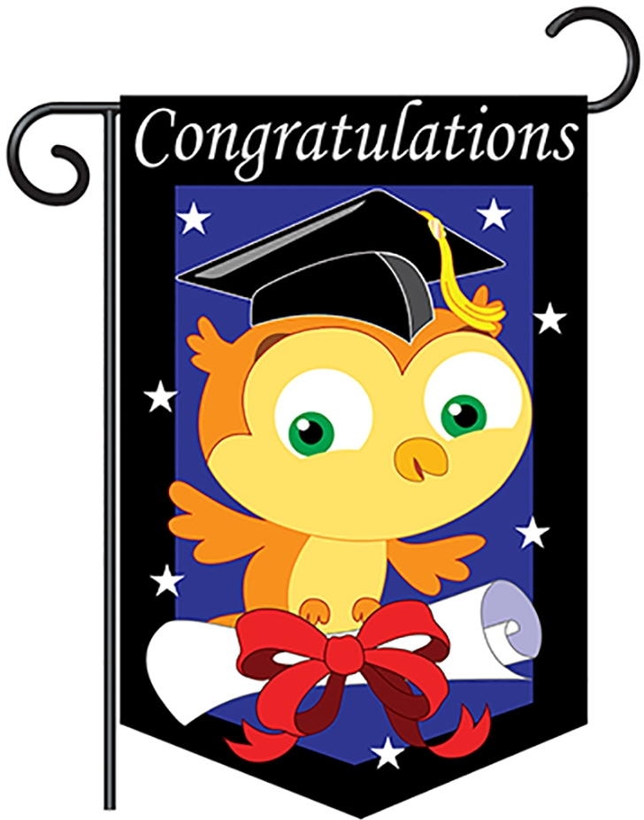 Congratulations Applique Garden Flag