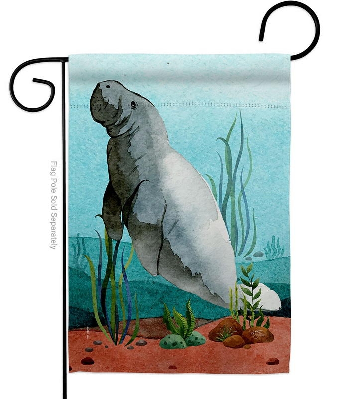 Manatees Garden Flag