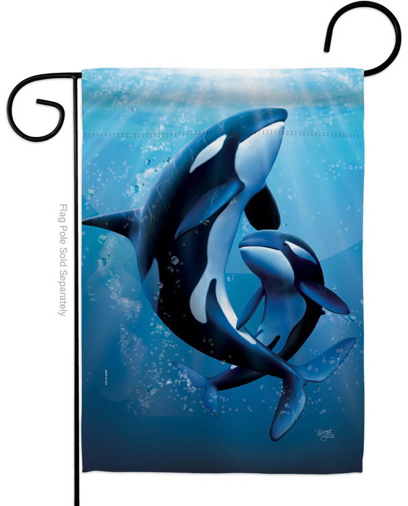 Killer Whale Garden Flag