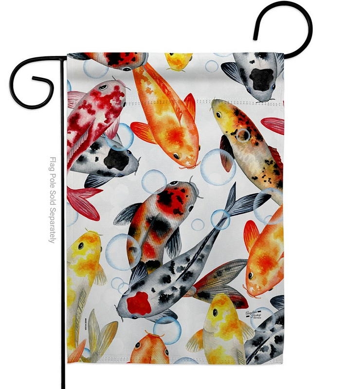 Koi Water Garden Garden Flag