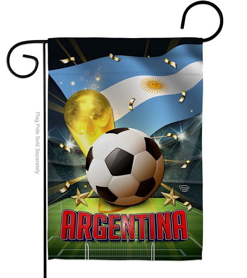 World Cup Argentina Garden Flag