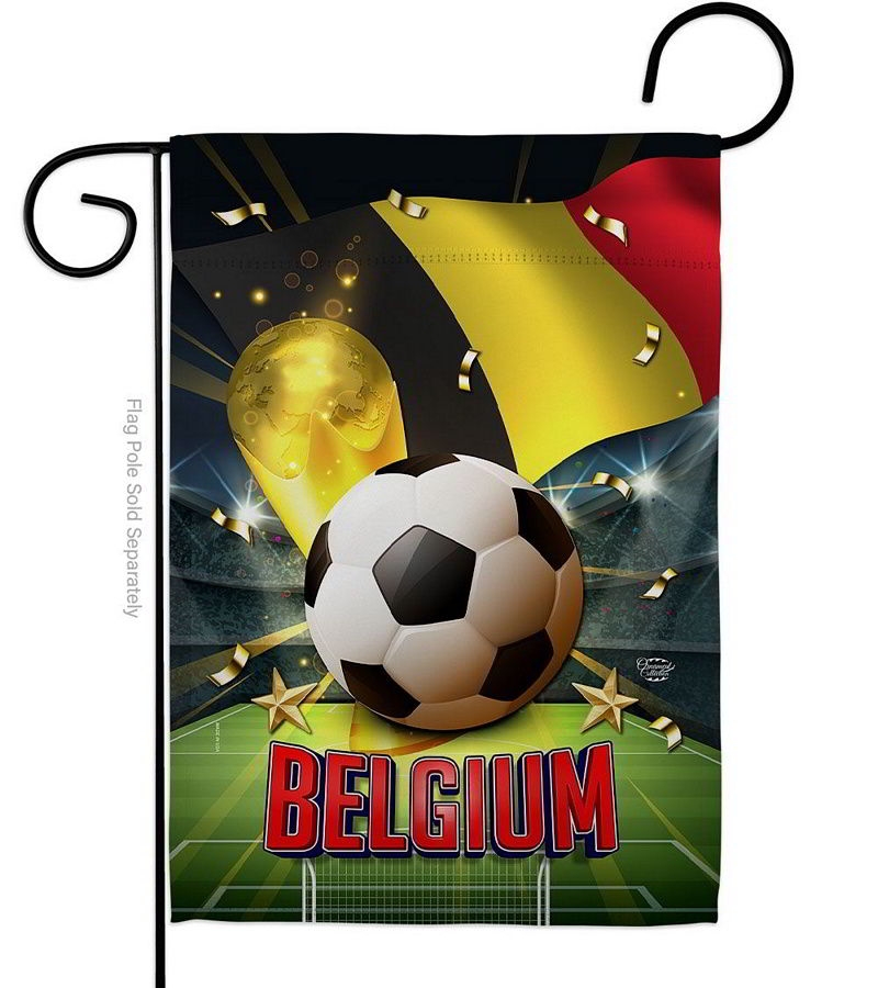 World Cup Belgium Garden Flag