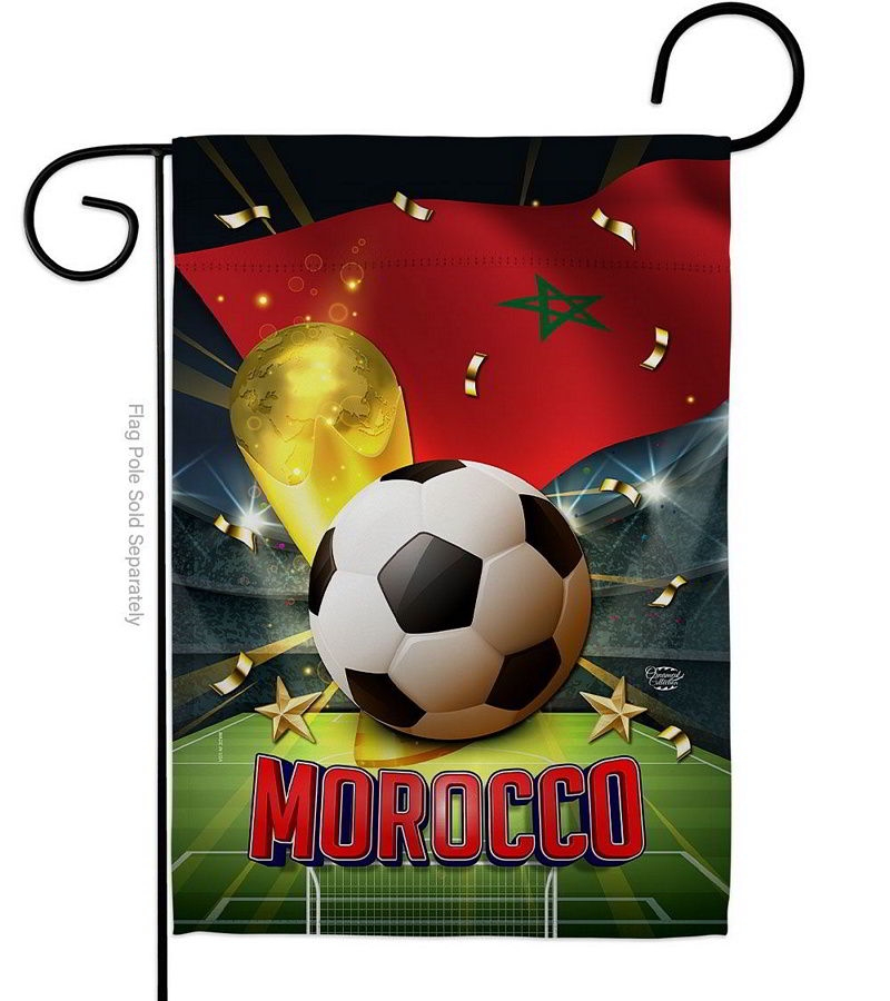 World Cup Morocco Garden Flag