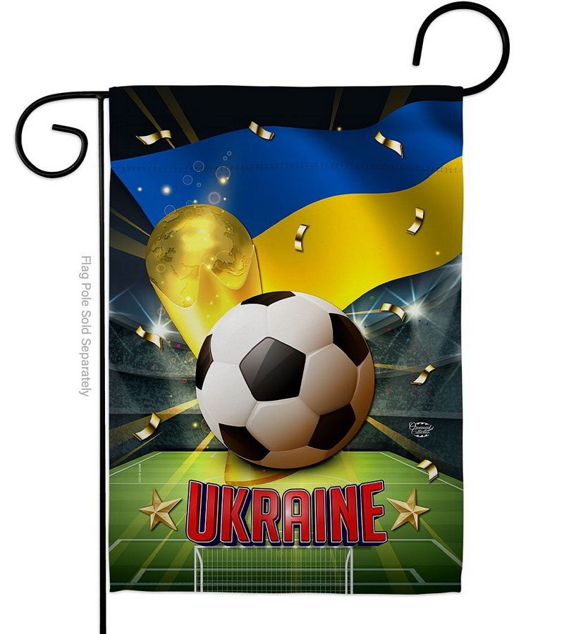 World Cup Ukraine Garden Flag