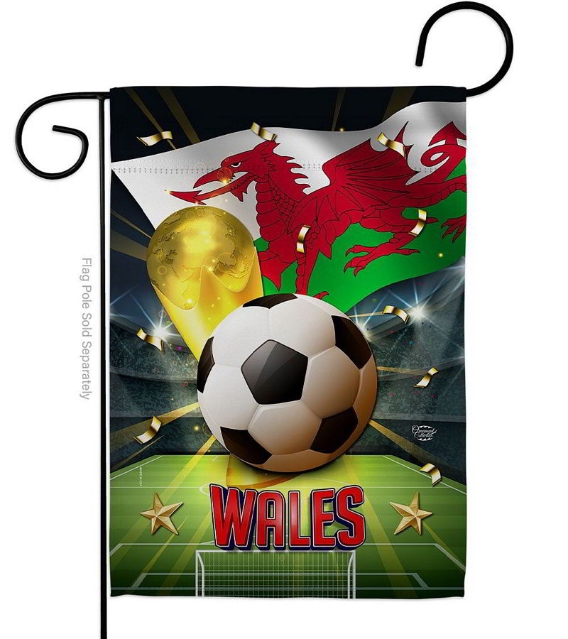 World Cup Wales Garden Flag