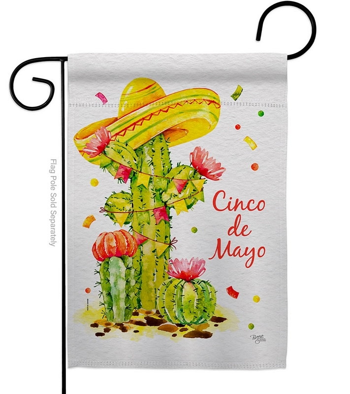 Cactus Cinco De Mayo Garden Flag