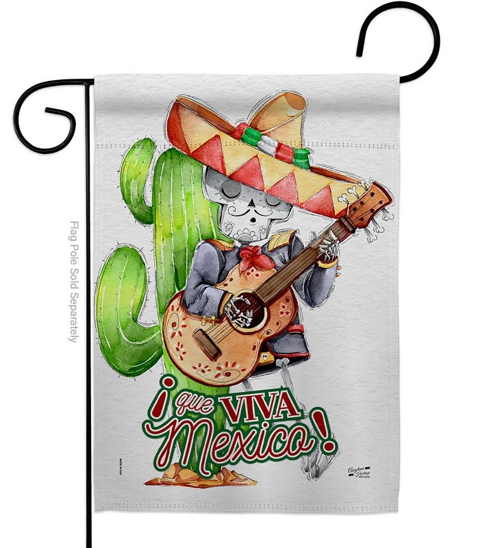 Que Viva Mexico Garden Flag