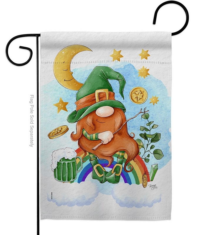 Lucky Gnome Garden Flag