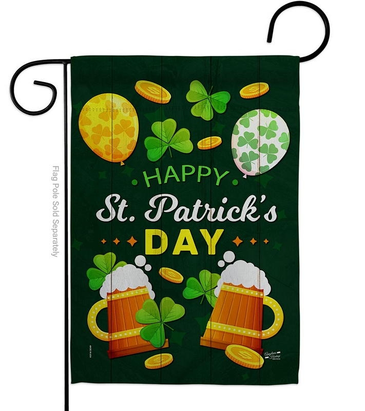 Cheers On St. Patrick Garden Flag