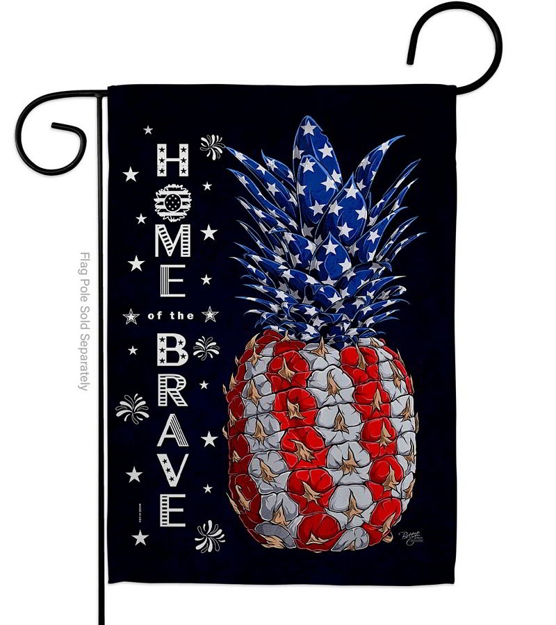 Patriotic Pineapple Garden Flag