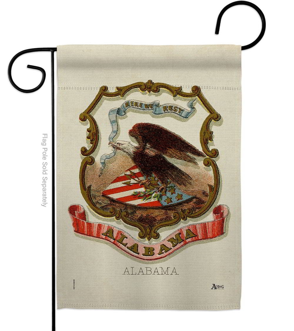 Coat Of Arms Of Alabama Garden Flag