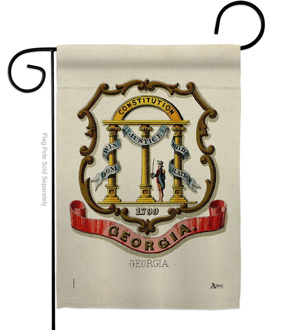 Coat Of Arms Of Georgia Garden Flag