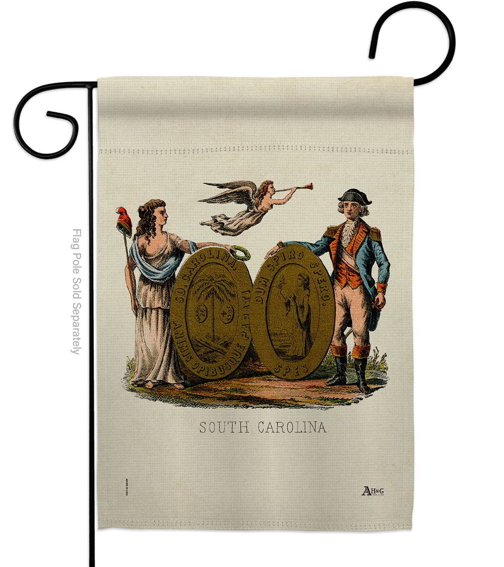Coat Of Arms Of South Carolina Garden Flag