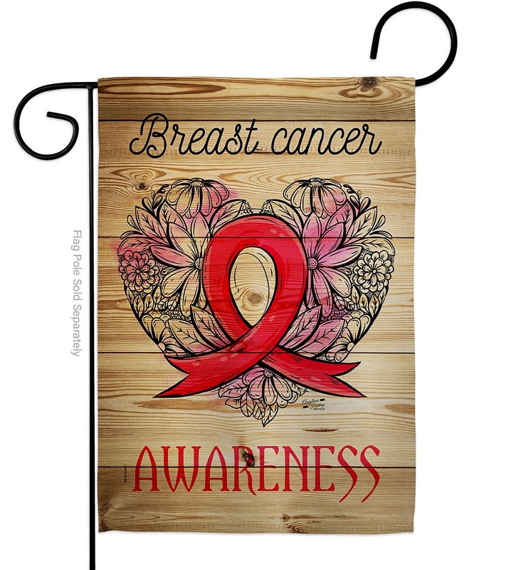 Breast Cancer Awareness Garden Flag