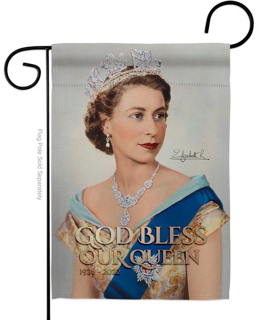 Our Queen Elizabeth II Garden Flag