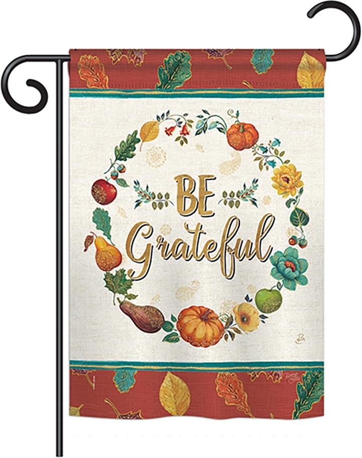 Be Grateful Garden Flag