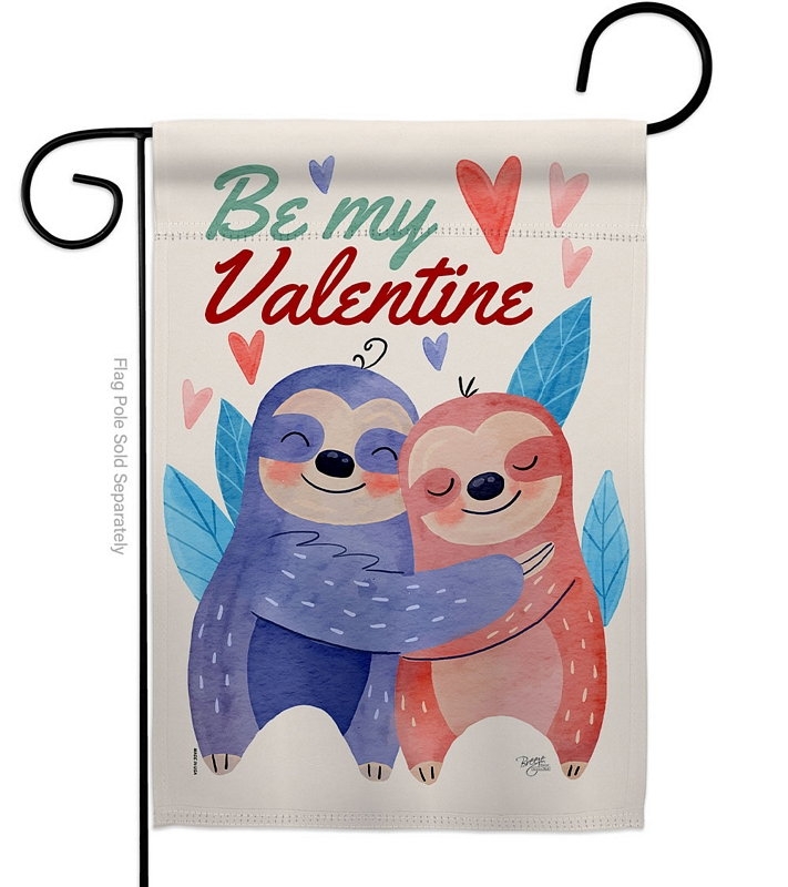 Sloths Love Garden Flag