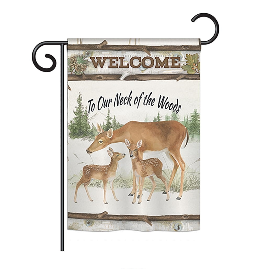 Neck Of The Woods Garden Flag