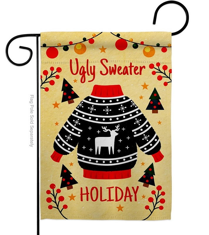 Ugly Sweater Garden Flag