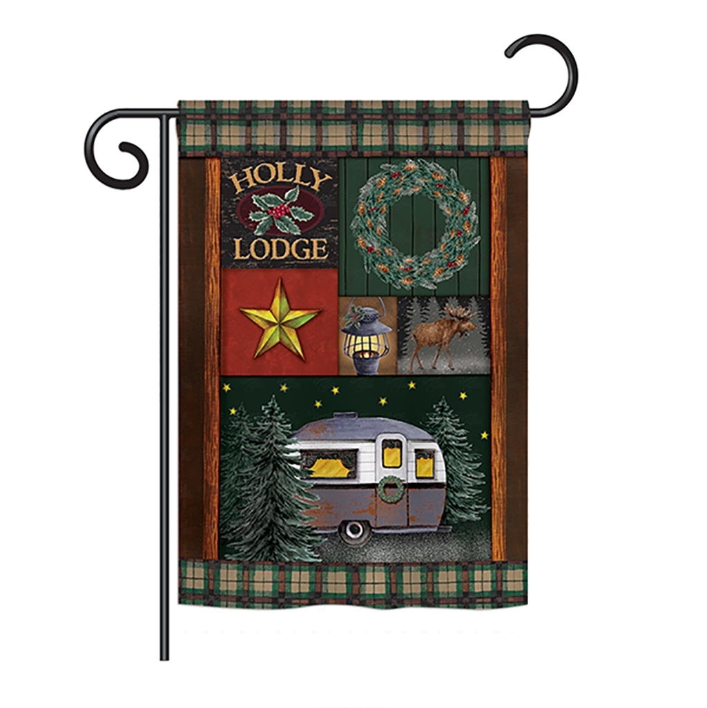 Holly Lodge Garden Flag