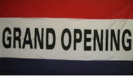 Grand Opening Message Flag