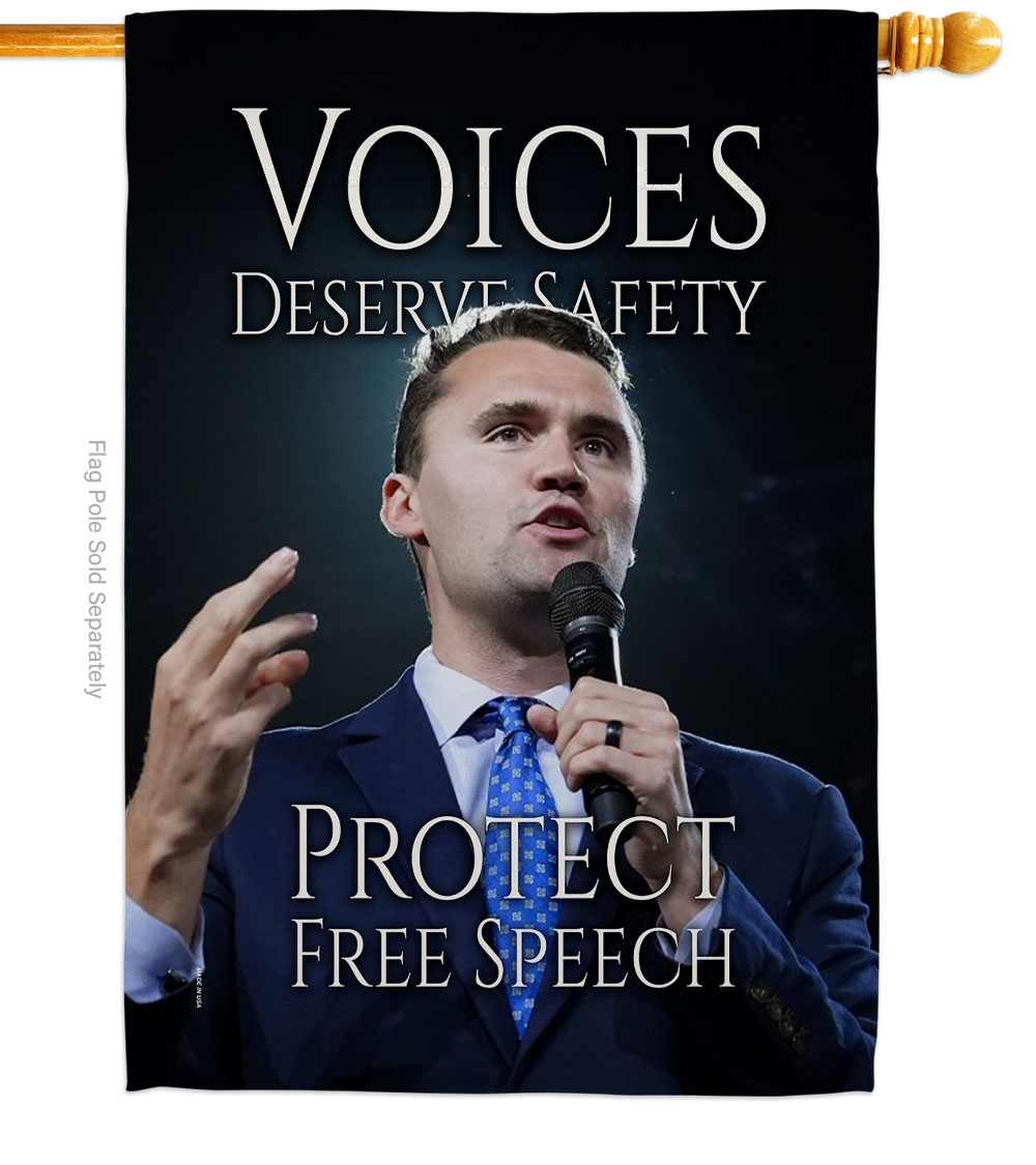 Voices Deserve Safety House Flag